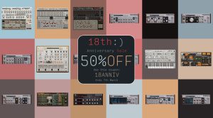D16 Group festeggia il 18° compleanno con uno sconto del 50% su tutti i plugin!