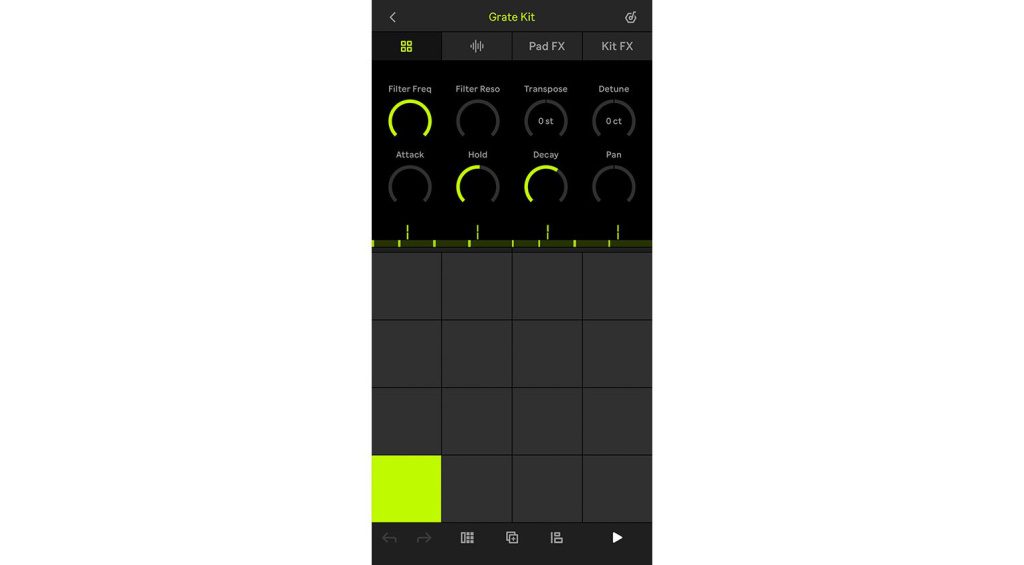 Drum Rack e i parametri audio