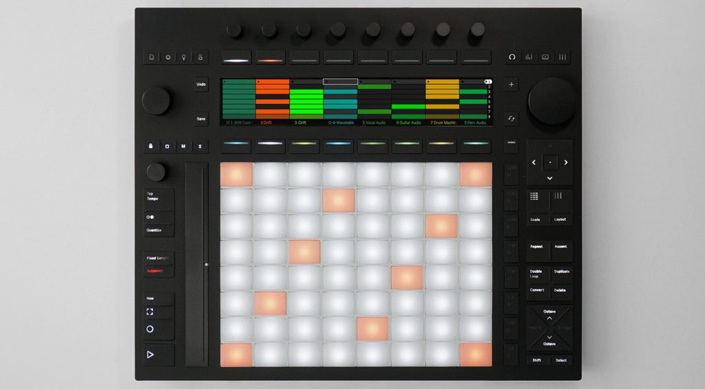 Ableton Push 3 e il suo nuovo workflow di visualizzazione della sessione