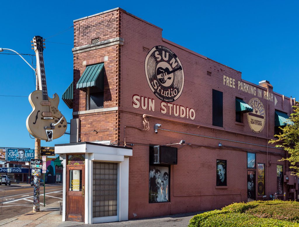 Il Sun Studio a Memphis, originariamente fondato come Memphis Recording Service