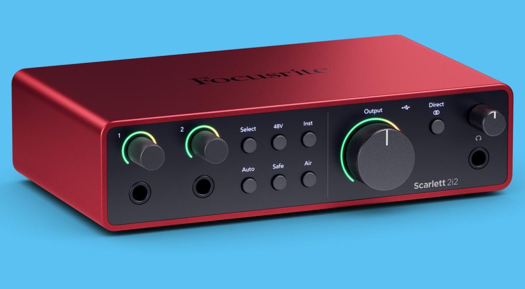 Focusrite Scarlett 2i2 è una delle interfacce audio economiche più popolari