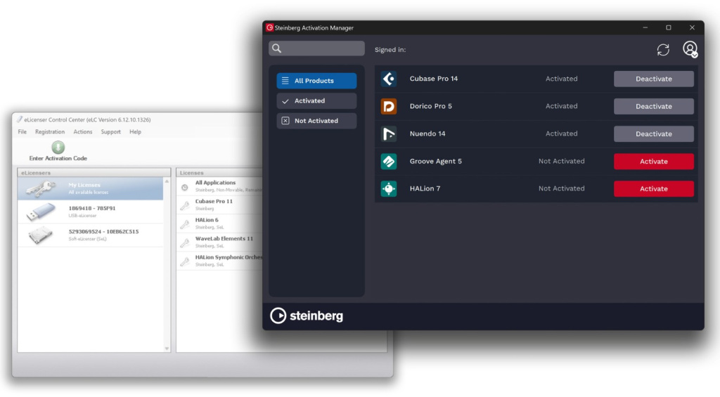 Steinberg eLicenser ed il nuovo sistema di licenze