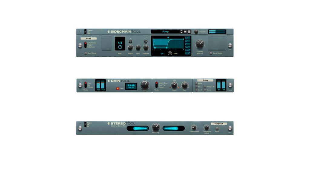 Tool Sidechain, Gain e Stereo