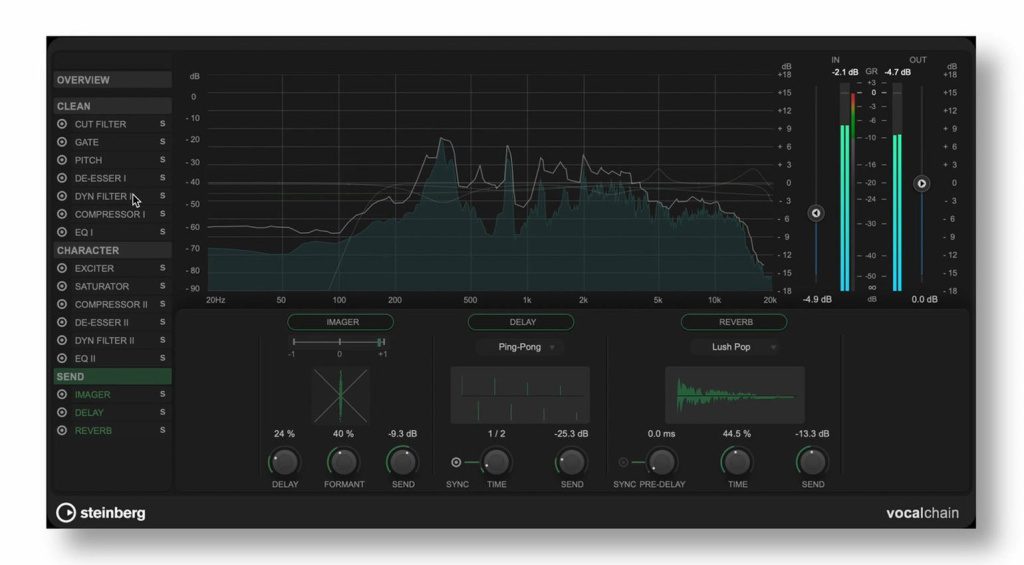 Vocalchain è uno dei nuovi effetti in Steinberg Cubase 13