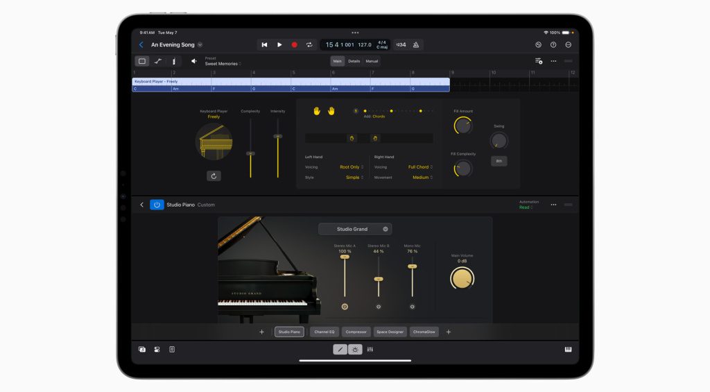 Il Keyboard Player di Logic Pro
