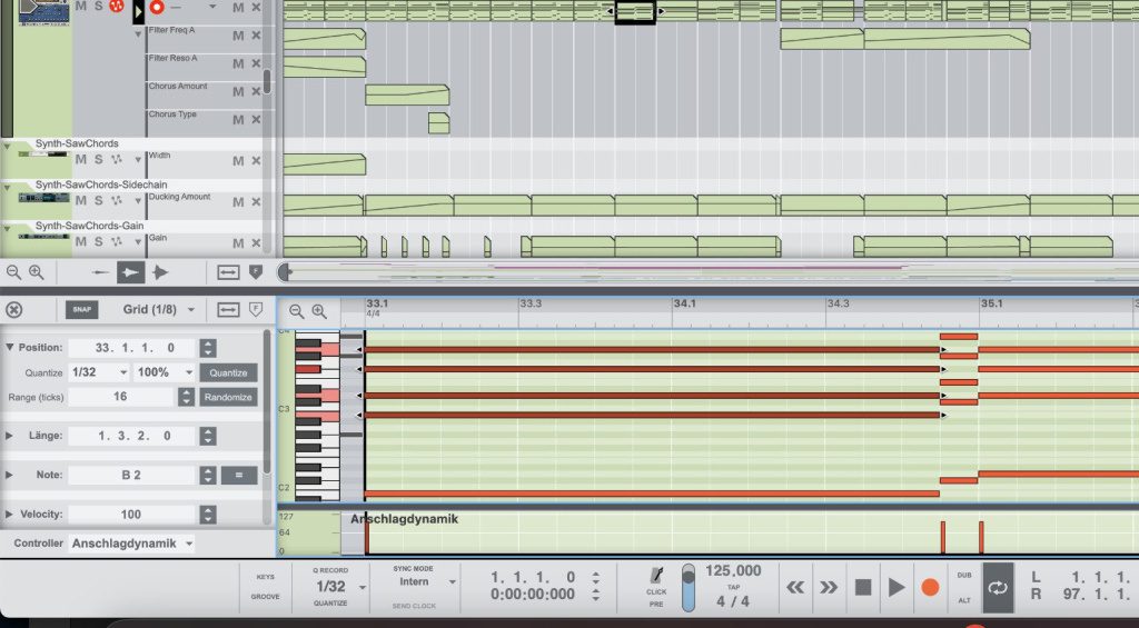 Ora è possibile utilizzare il sequencer e l'editor contemporaneamente