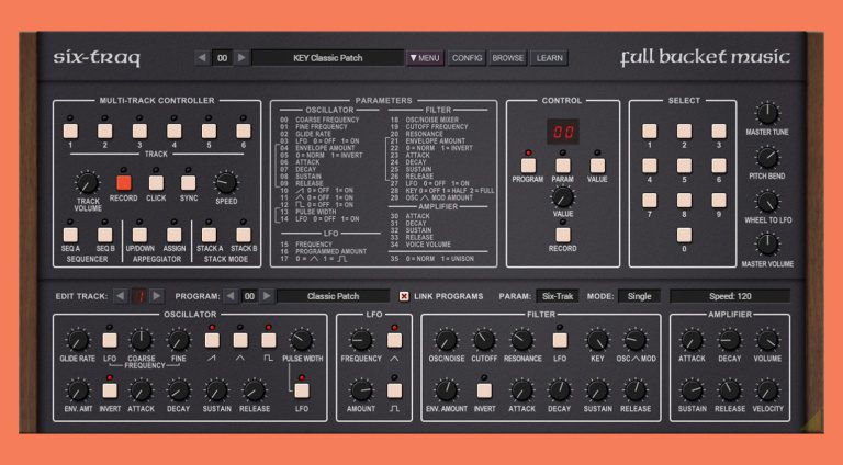 Six-Traq: Full Bucket Music riporta il synth vintage in versione freeware!