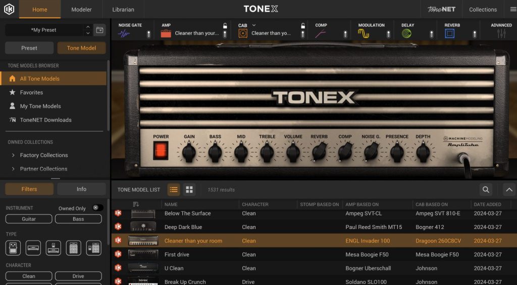 Il futuro software ToneX Editor