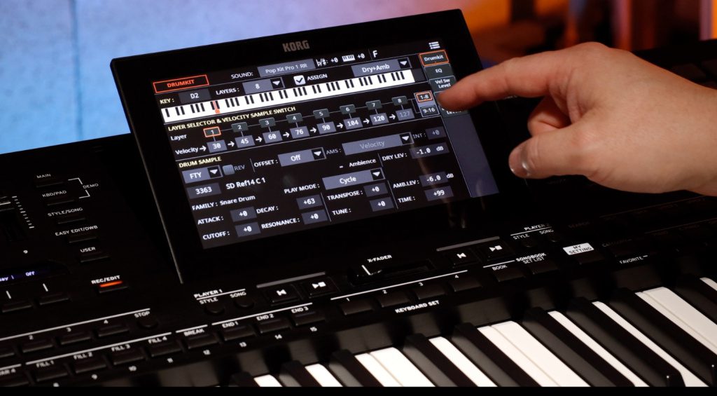 Il drum sampler rivisitato della Korg Pa5X