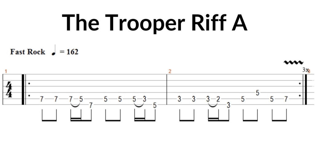 The Trooper Riff A