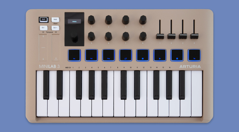 Arturia MiniLab 3 Champagne: nuova colorazione per il controller
