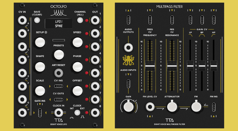 Tiptop Audio ART: Annunciati nuovi moduli polifonici - OctoLFO e Multipass