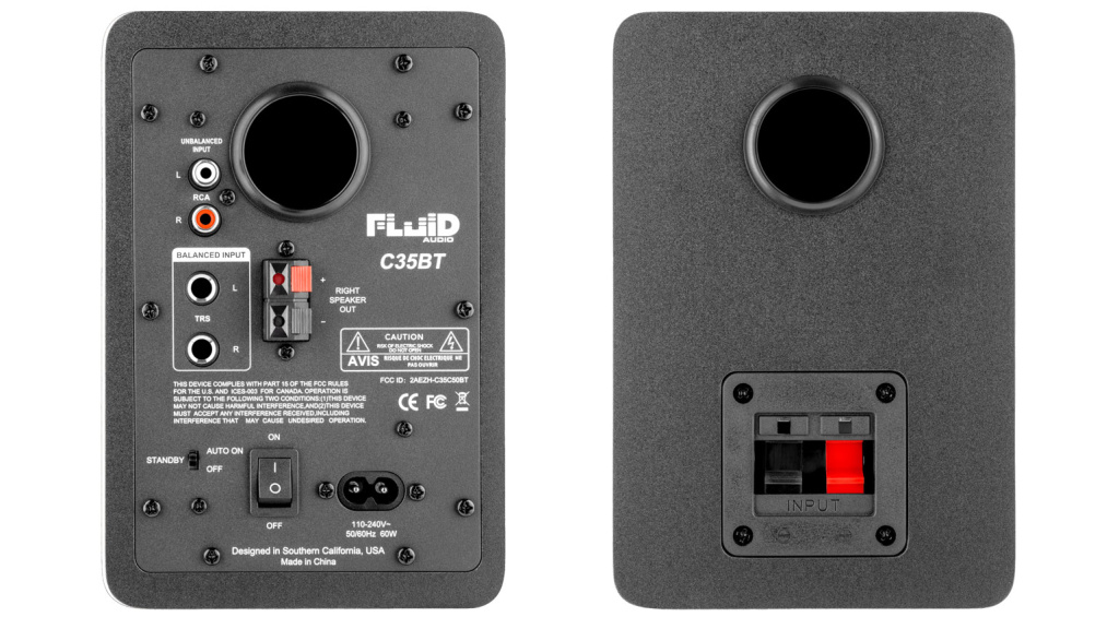Il retro delle Fluid Audio C35BT