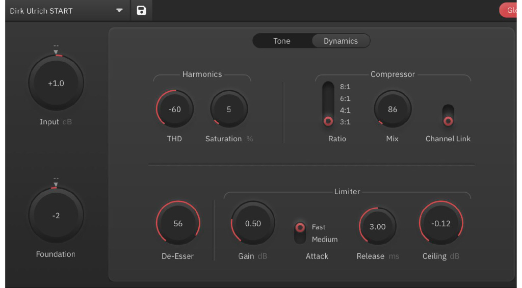 Impostazioni Dynamics di Dirk Ulrich