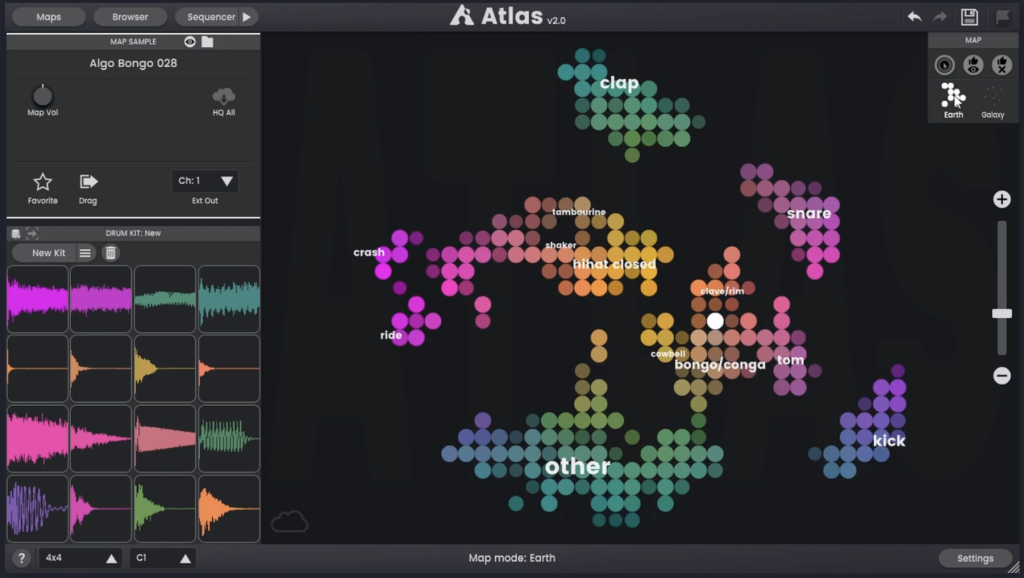 La Sample Map di Atlas 2