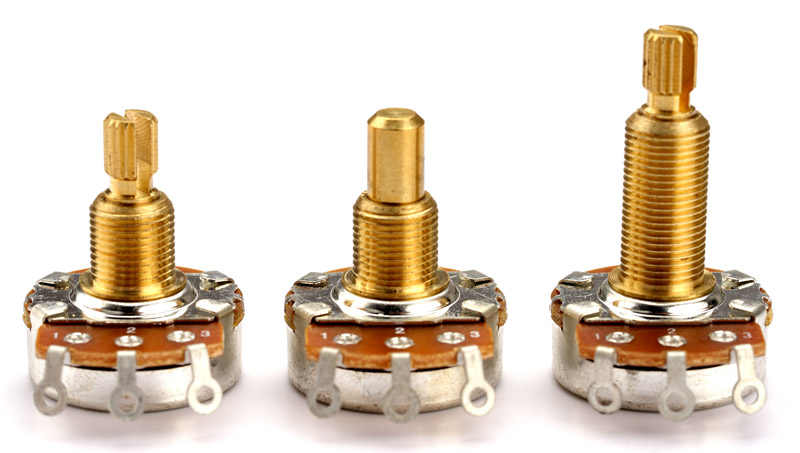 Differenza tra (partendo da sinistra) Short shaft filettato, short shaft liscio, long shaft