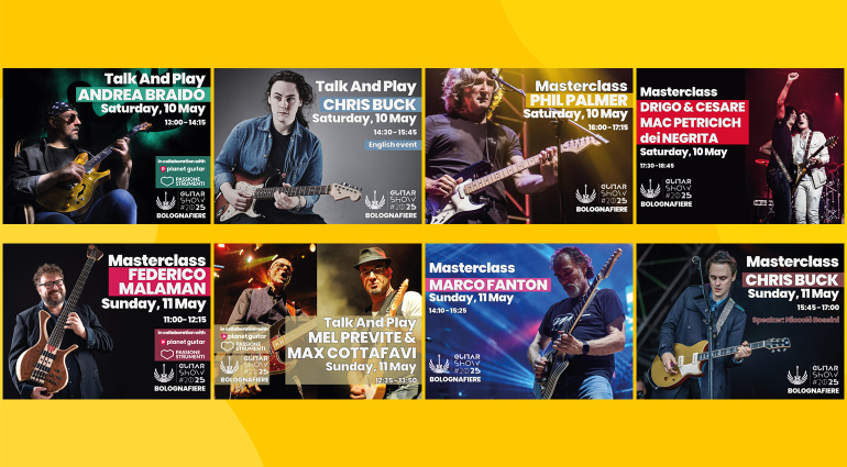 Masterclass Guitar Show 2025: incontra i grandi della musica il 10 e 11 maggio a Bologna