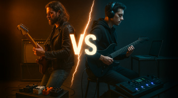Analogico vs Digitale: la sfida eterna nei setup di chitarristi e bassisti - By Luca Angelici