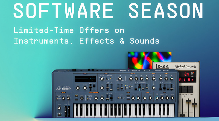 Arturia Software Season: sconti del 40% su virtual instrument ed effetti