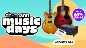 Scopri i Thomann Music Days: chitarre iconiche ed effetti in offerta