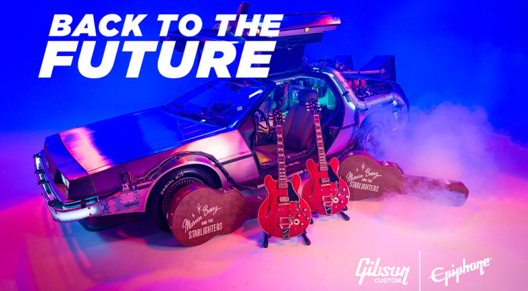 Epiphone e Gibson presentano ufficialmente la “Back to the Future” ES-345