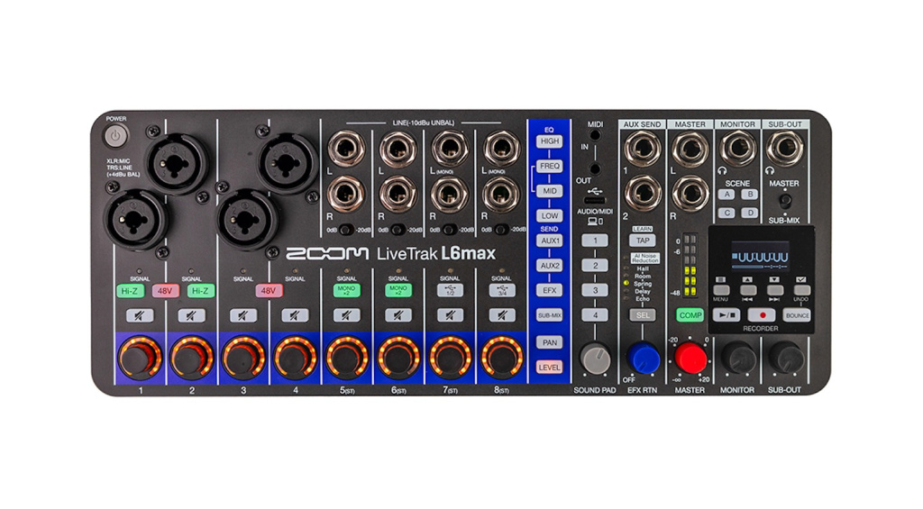 Zoom LiveTrak L6max