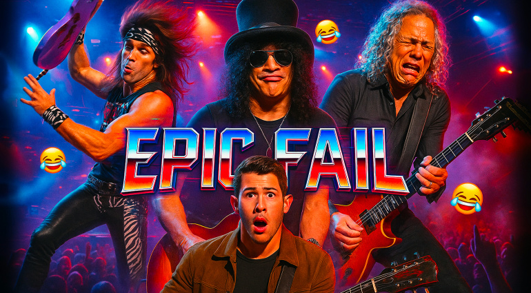 5 epic fail dei chitarristi famosi: quando il palco tradisce
