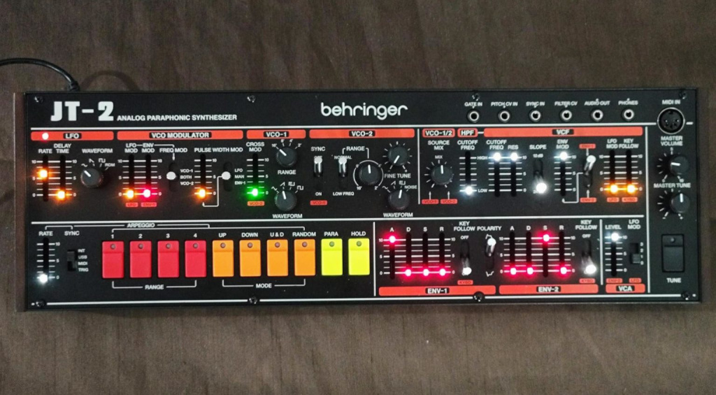 Behringer JT-2 Top Panel