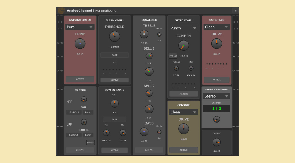 Kurama sound Analog channel