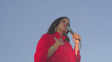 Rosalía al concerto per la Palestina