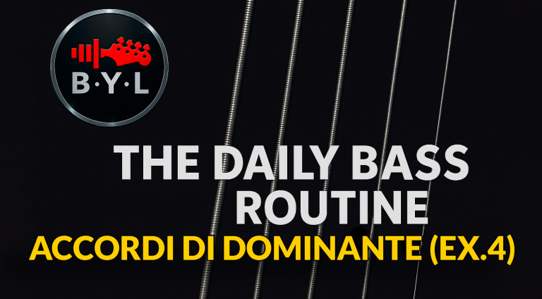 Estensioni della dominante: ♭9, 11ª e ♭13ª – Accordi di Dominante (Ex.4) | The Daily Bass Routine