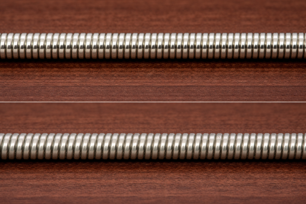 Corde Coated nuove ed usurate a confronto