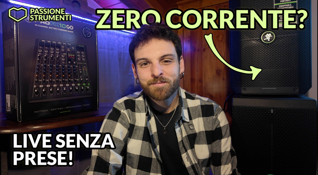 PA a batteria Mackie: suona live senza corrente