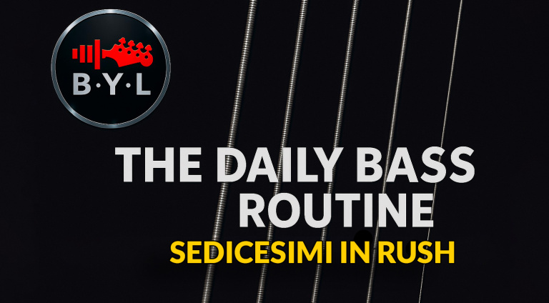 Sviluppo Ritmico Finale: Sedicesimi in Rush (Lezione 3) | The Daily Bass Routine