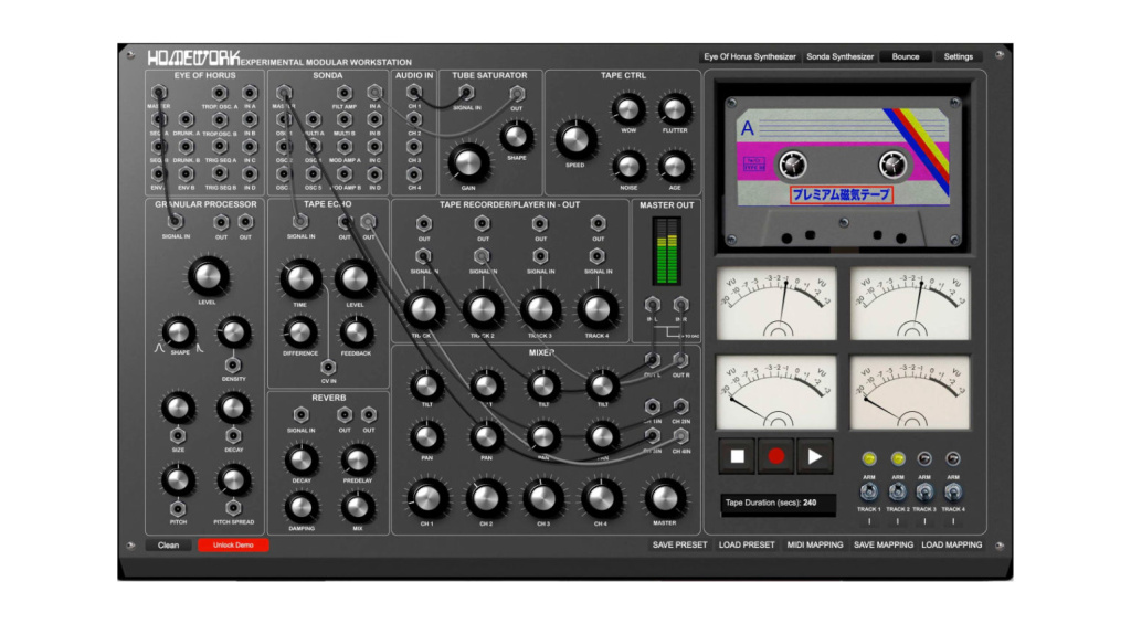 Portastudio con effetti