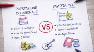 Prestazione occasionale o partita IVA: quale scegliere