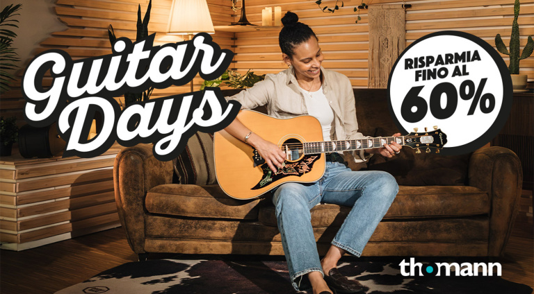 Thomann taglia i prezzi fino al 60%: le offerte dei Guitar Days 2026 che fanno gola ai chitarristi