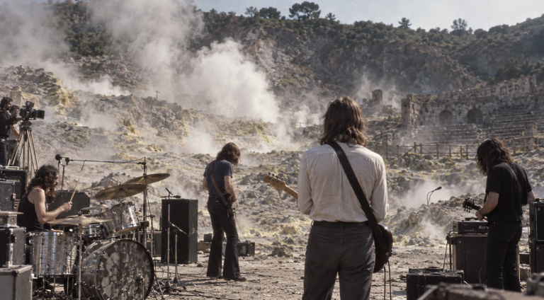 Quando i Pink Floyd girarono tra le fumarole dei Campi Flegrei