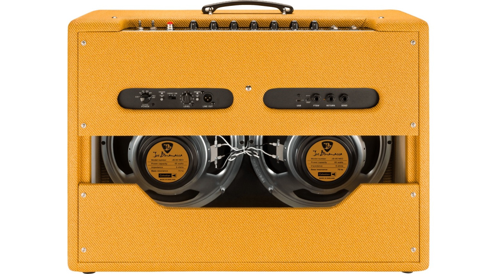 Il retro dell'ampli