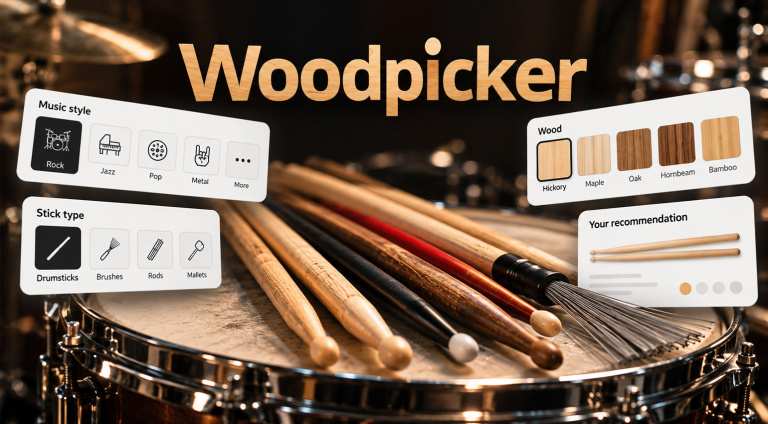 Woodpicker Thomann: come scegliere le bacchette da batteria